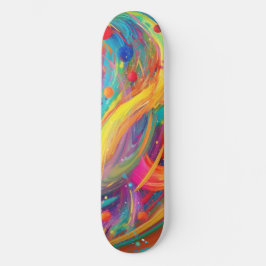 Skateboard Universo Cosmos Abstracto