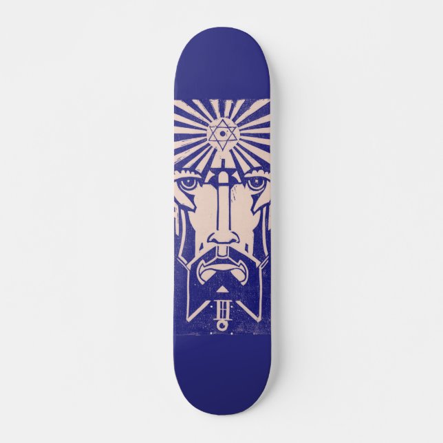 Skateboard Urano Cielo Dios Matiología Griega Azul (Anverso )