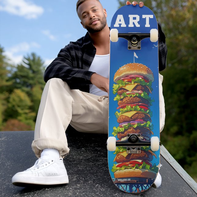 Skateboard Urban "ART" Giant Hamburger Tower (Subido por el creador)