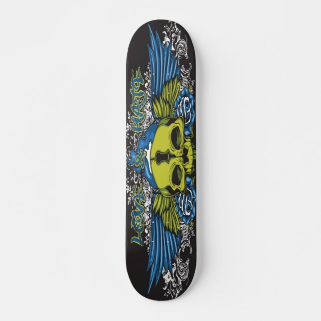 Skateboard Urban Love & Hate Skull (Anverso )