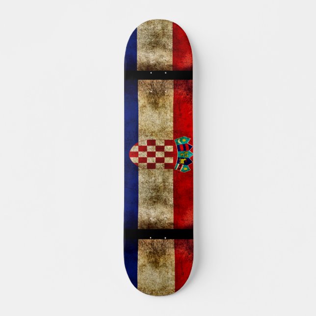 Skateboard Urbanización Croacia Grunge Personalizado Pro Park (Anverso )
