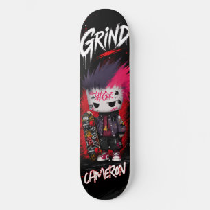 Skateboard Urbano Graffiti Punk Anime Personalizad