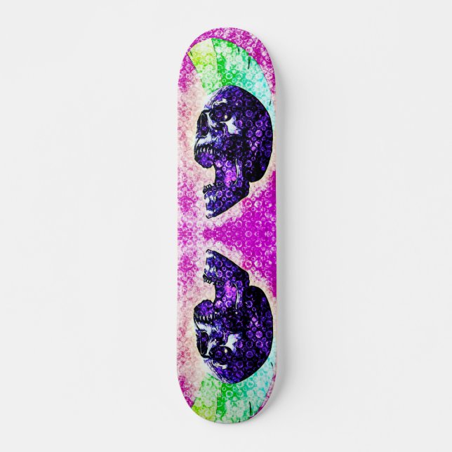 Skateboard Urbano Johnny Skull Rave Grunge Elemento Trick Dec (Anverso )