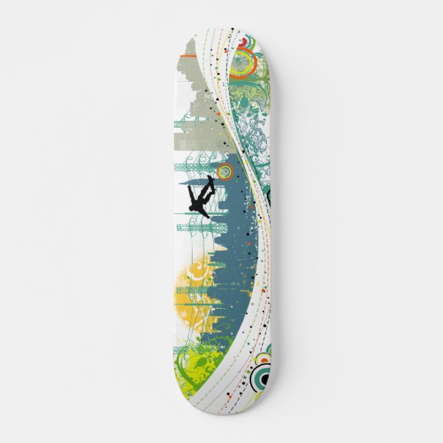 Skateboard urbano-onda (Anverso )