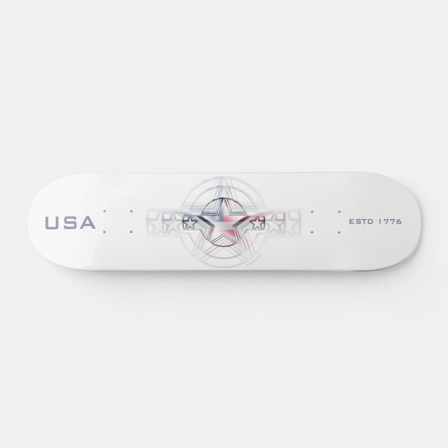 Skateboard USA Estd. 1776 (Horz)
