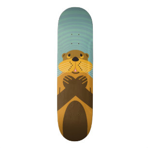 Skateboard Usted le conoce cubierta del patín de la nutria