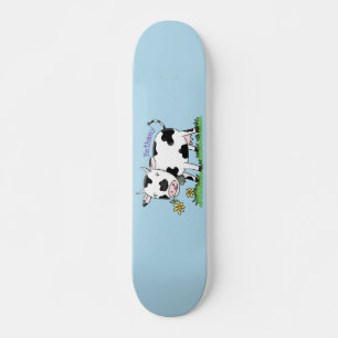 Skateboard Vaca corta en ilustracion personalizado de campo v
