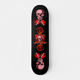 Skateboard Valentine Tattoo Skull Heart