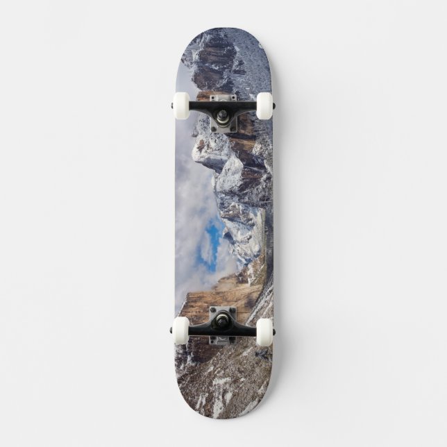 Skateboard Valle de Yosemite en nieve (Anverso)