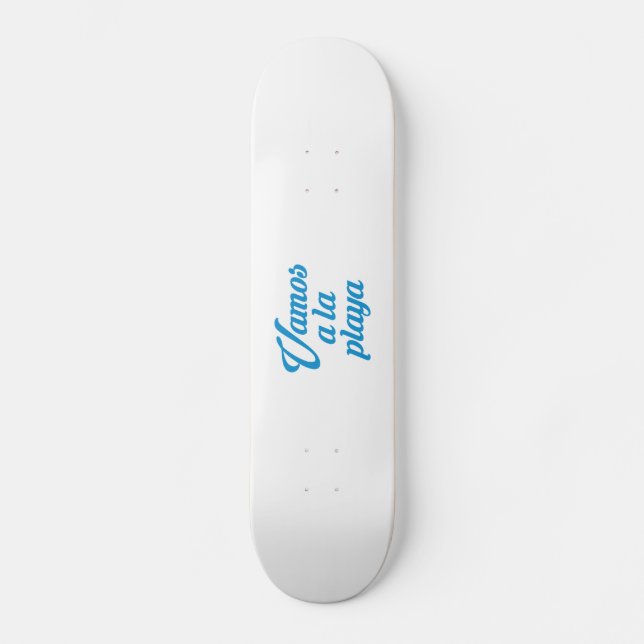 SKATEBOARD VAMOS A LA PLAYA (Anverso)
