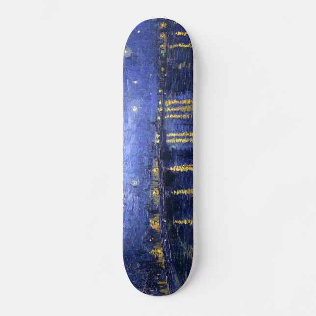 Skateboard Van Gogh: Noche estrellada sobre el Rhone (Anverso)