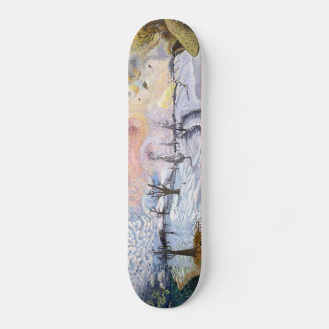 Skateboard Van Gogh: Paisaje del invierno (Anverso)