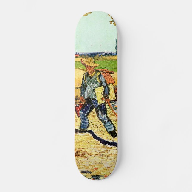 Skateboard Van Gogh: Pintor en su manera de trabajar (Anverso)