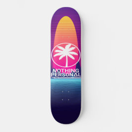 Skateboard Vaporwave Sunset