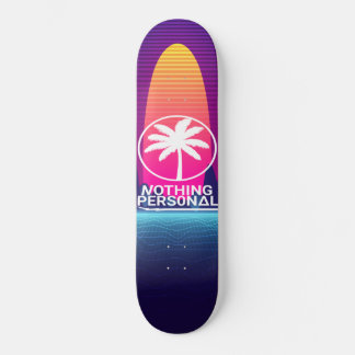 Skateboard Vaporwave Sunset