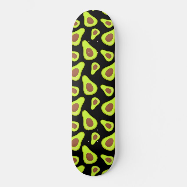 Skateboard Vegetales Verduras de aguacate (Anverso)