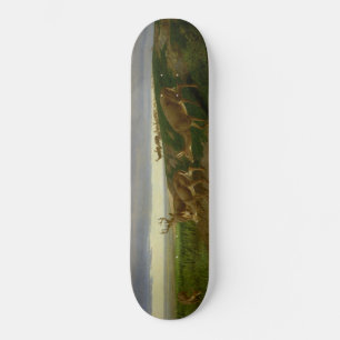 Skateboard Venado en la pradera (por William Holbrook Beard)