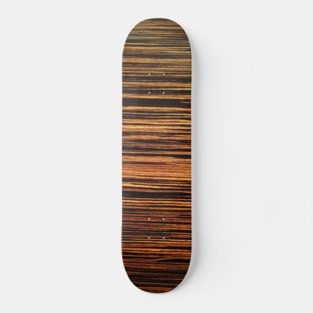 Skateboard Vendedor de madera oscura (Anverso)
