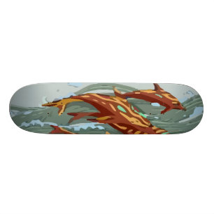 Skateboard Venganza del infante de marina de la aguamarina