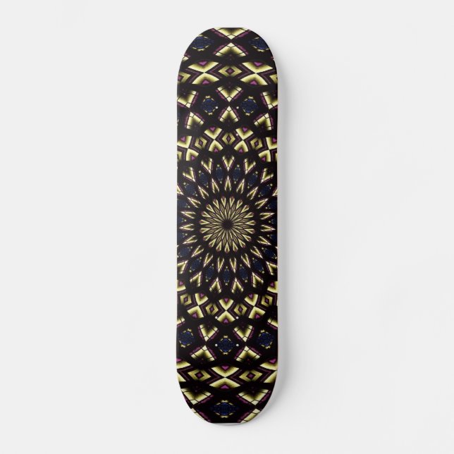 Skateboard Ventana de vidrio templado Kaleidoscope 11 (Anverso)