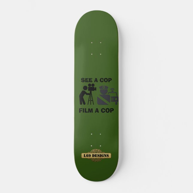 skateboard "VER UNA PELÍCULA COP3 (Anverso)