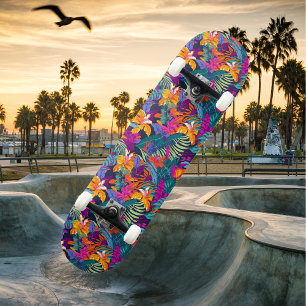 Skateboard Verano tropical brillante
