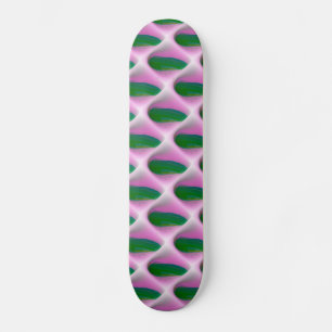 Skateboard verde abstracto