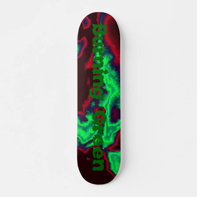 Skateboard Verde ardiente (Anverso )