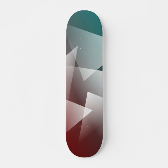 Skateboard verde azul burgundy blanco (Anverso )