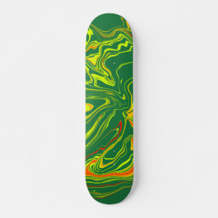 Skateboard verde con amarillo