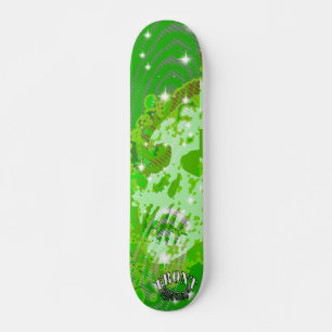 Skateboard Verde delantero del fantasma de la calle