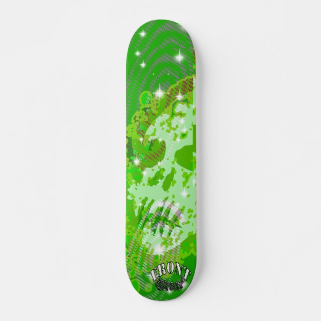 Skateboard Verde delantero del fantasma de la calle (Anverso )
