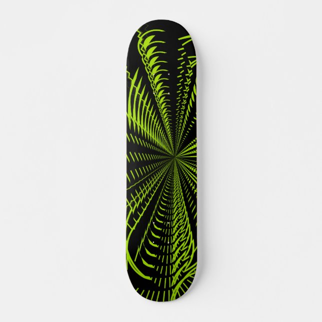 Skateboard Verde eléctrico - Personalizado (Anverso )