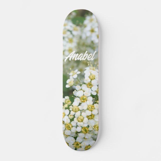 Skateboard Verde flor (Anverso)