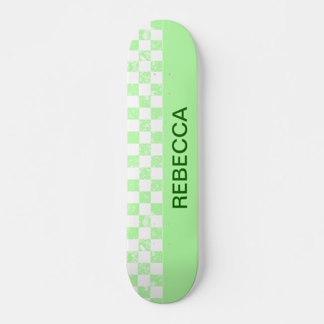 Skateboard Verde pastel de cal (Anverso )