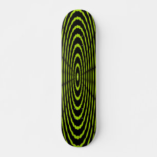 Skateboard Verde psicodélico -
