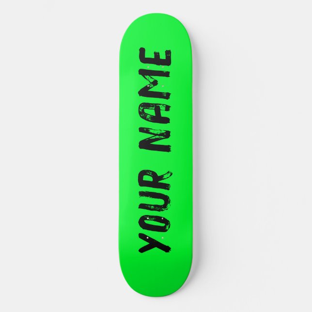 Skateboard Verde vibrante (Anverso)