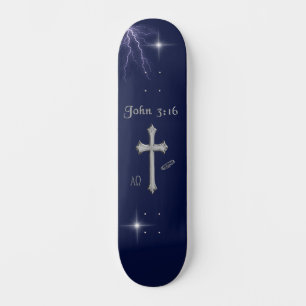 Skateboard versículo bíblico Juan 3:16