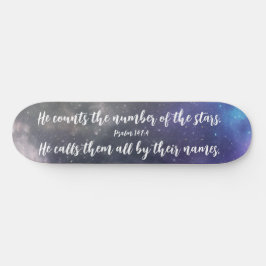 Skateboard Verso de la Biblia del cielo galáctico