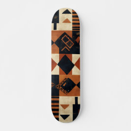 Skateboard Vertical design with African elements