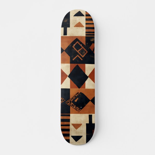 Skateboard Vertical design with African elements (Anverso )