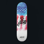 Skateboard *~* Vet militar PISHERMAN bandera azul blanca roja<br><div class="desc">*Enérgicamente mejorado / imbuido de silueta de HOMBRE PESCADOR PESCADOR PESCADOR en la bandera de los Estados Unidos * Bandera Patriótica Americana con silueta de HOMBRE PESCADOR PESCADOR PESCADOR PESCADOR. ... Este diseño presenta la bandera estadounidense de los Estados Unidos, también conocida como "Vieja Gloria" y "Estrellas". El diseño de...</div>