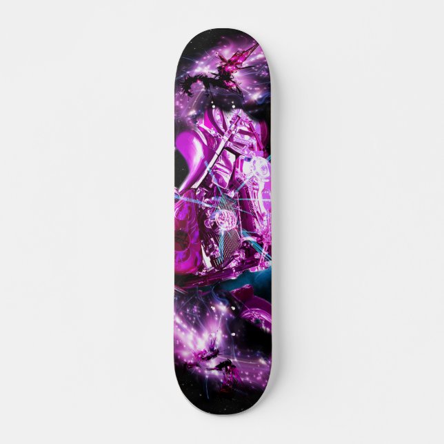 Skateboard Viajar En Rosa (Anverso )