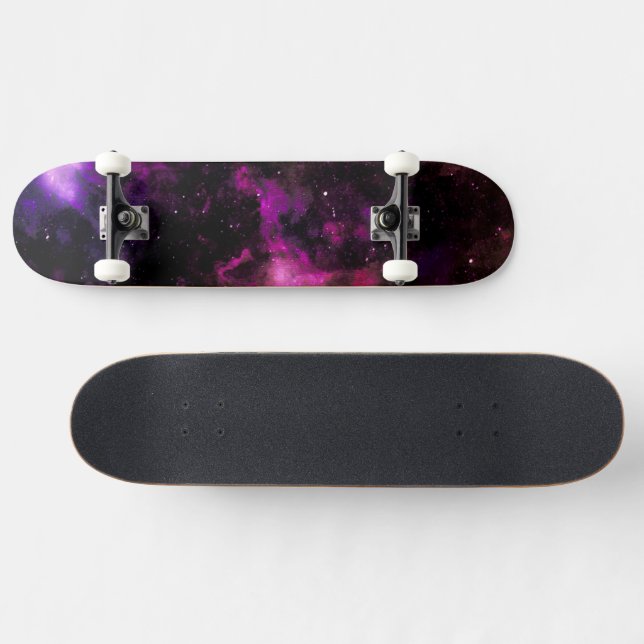 Skateboard Viajes de galaxia | Moderna, nebulosa, espacial, e (Horz)