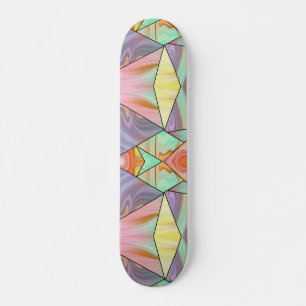 Skateboard Vibes De Mármol De Boho De Los Años 70