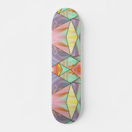 Skateboard Vibraciones Boho de Mármol de los 70