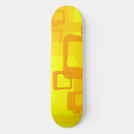 Skateboard Vibrant Sunshine Flow – Modern Abstract Art Shapes