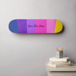 Skateboard Vibrante Personalizado de diseño colorido