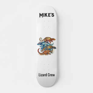 Skateboard Vibrante Tótem Tribal Lizard, personalizado