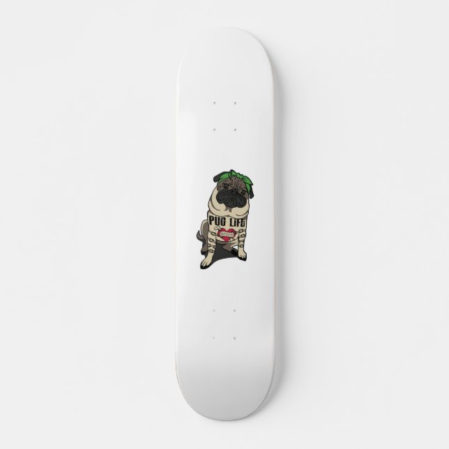 Skateboard Vida de Pug (Anverso )